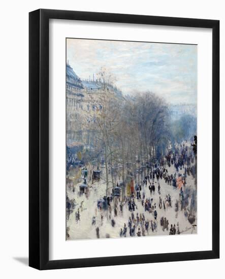 Boulevard Des Capucines-Claude Monet-Framed Giclee Print