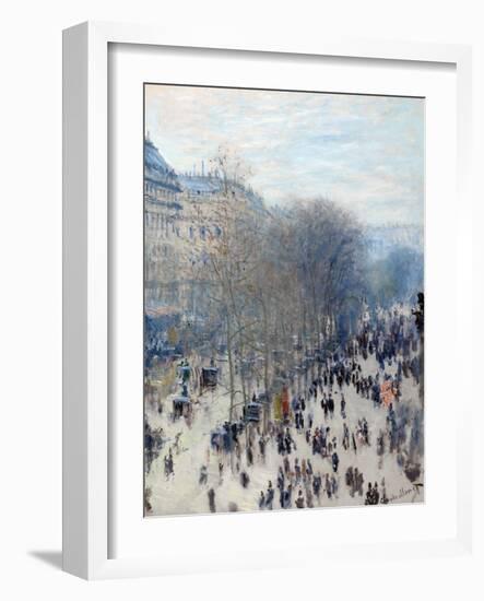 Boulevard Des Capucines-Claude Monet-Framed Giclee Print