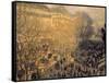 Boulevard des Capucines-Claude Monet-Framed Stretched Canvas