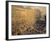 Boulevard des Capucines-Claude Monet-Framed Art Print