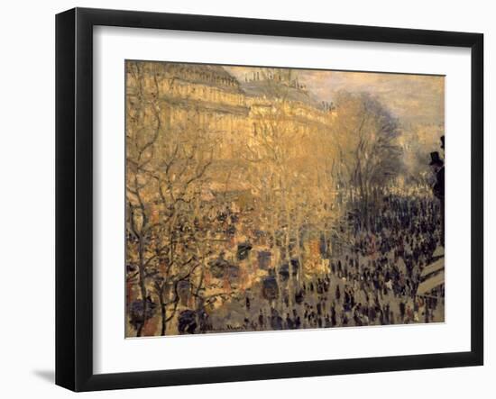 Boulevard des Capucines-Claude Monet-Framed Art Print