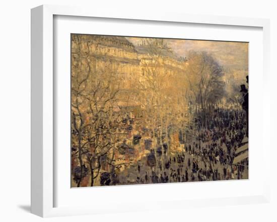 Boulevard des Capucines-Claude Monet-Framed Art Print