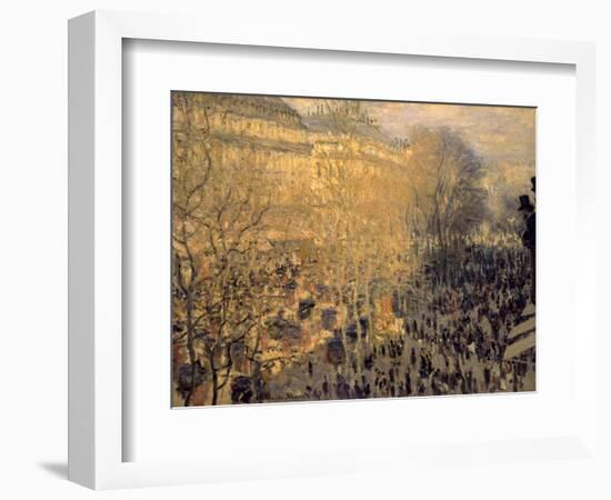 Boulevard des Capucines-Claude Monet-Framed Art Print