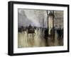 Boulevard Des Italiens in Paris-Jean Béraud-Framed Art Print