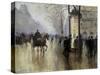 Boulevard Des Italiens in Paris-Jean Béraud-Stretched Canvas