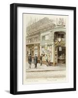 Boulevard des Italiens - Librairie Nouvelle-Adolphe Martial-Potémont-Framed Giclee Print