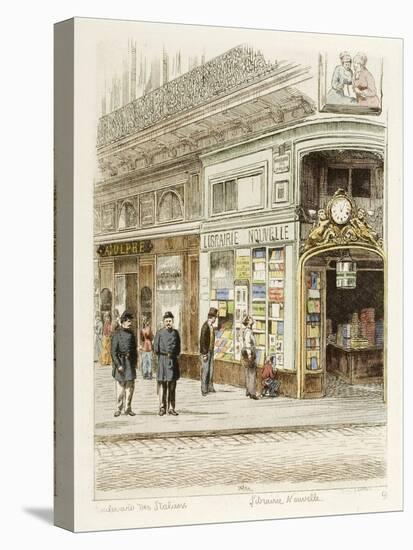 Boulevard des Italiens - Librairie Nouvelle-Adolphe Martial-Potémont-Stretched Canvas