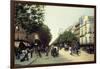 Boulevard Des Italiens, Paris, 1889-Edmond Georges Grandjean-Framed Giclee Print