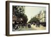 Boulevard Des Italiens, Paris, 1889-Edmond Georges Grandjean-Framed Giclee Print