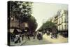 Boulevard Des Italiens, Paris, 1889-Edmond Georges Grandjean-Stretched Canvas