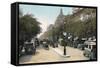 Boulevard Des Italiens, Paris, with Cars and Motor Buses on the Street, C1900-null-Framed Stretched Canvas