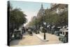 Boulevard Des Italiens, Paris, with Cars and Motor Buses on the Street, C1900-null-Stretched Canvas