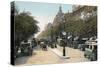 Boulevard Des Italiens, Paris, with Cars and Motor Buses on the Street, C1900-null-Stretched Canvas