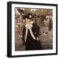 Boulevard Des Italiens, Paris-Mary Cassatt-Framed Giclee Print
