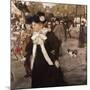 Boulevard Des Italiens, Paris-Mary Cassatt-Mounted Giclee Print