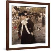 Boulevard Des Italiens, Paris-Mary Cassatt-Framed Giclee Print