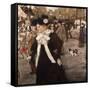 Boulevard Des Italiens, Paris-Mary Cassatt-Framed Stretched Canvas