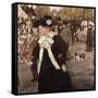 Boulevard Des Italiens, Paris-Mary Cassatt-Framed Stretched Canvas