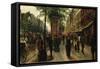 Boulevard Des Italiens-Tito Lessi-Framed Stretched Canvas