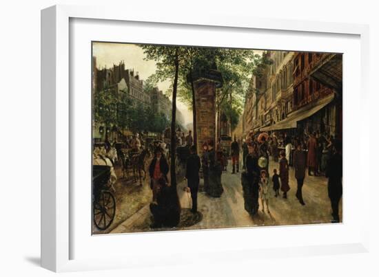 Boulevard Des Italiens-Tito Lessi-Framed Giclee Print