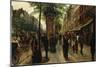 Boulevard Des Italiens-Tito Lessi-Mounted Giclee Print