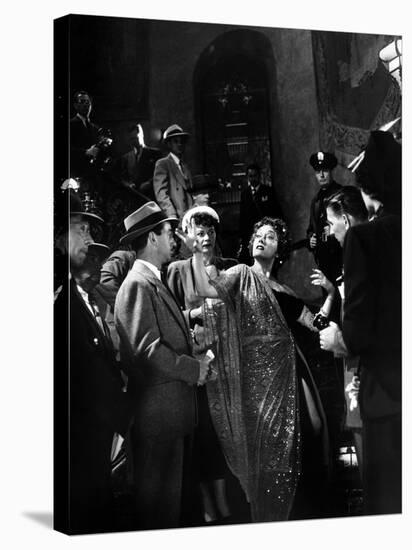 Boulevard du Crepuscule Sunset Boulevard by BillyWilder with Gloria Swanson, 1950 (b/w photo)-null-Stretched Canvas