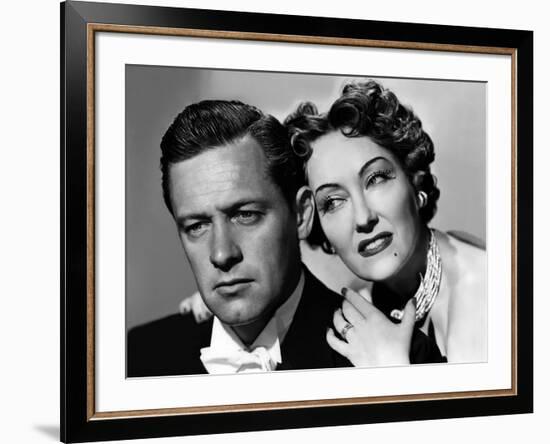 Boulevard du crepuscule SUNSET BOULEVARD by BillyWilder with William Holden and Gloria Swanson, 195-null-Framed Photo