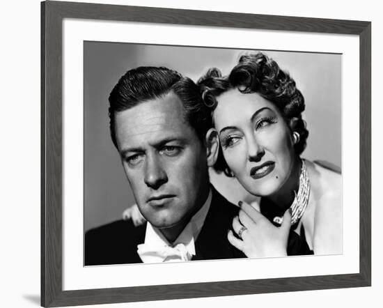 Boulevard du crepuscule SUNSET BOULEVARD by BillyWilder with William Holden and Gloria Swanson, 195-null-Framed Photo