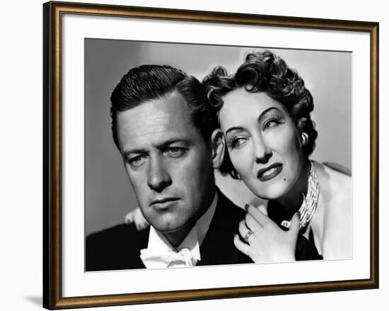 Boulevard du crepuscule SUNSET BOULEVARD by BillyWilder with William Holden and Gloria Swanson, 195-null-Framed Photo