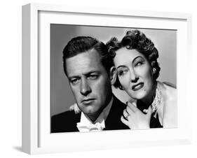 Boulevard du crepuscule SUNSET BOULEVARD by BillyWilder with William Holden and Gloria Swanson, 195-null-Framed Photo