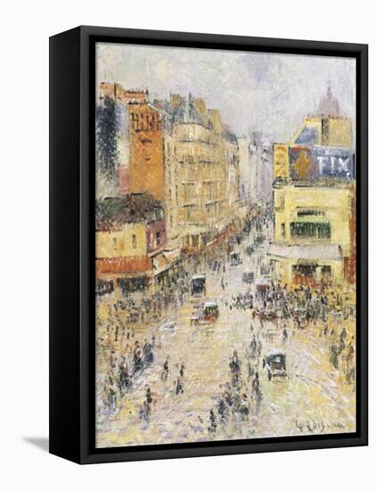 Boulevard Hausmann, Paris-Gustave Loiseau-Framed Stretched Canvas