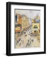 Boulevard Hausmann, Paris-Gustave Loiseau-Framed Giclee Print