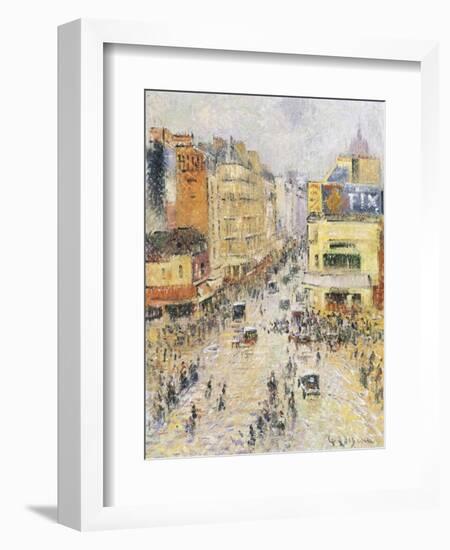 Boulevard Hausmann, Paris-Gustave Loiseau-Framed Giclee Print
