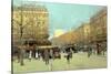 Boulevard Haussmann, in Paris-Eugene Galien-Laloue-Stretched Canvas