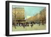 Boulevard Haussmann, in Paris-Eugene Galien-Laloue-Framed Premium Giclee Print