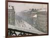 Boulevard Haussmann in the Snow, 1879 or 1881-Gustave Caillebotte-Framed Giclee Print