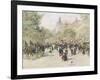 Boulevard Haussmann, Paris-Jean Francois Raffaelli-Framed Giclee Print