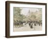 Boulevard Haussmann, Paris-Jean Francois Raffaelli-Framed Giclee Print