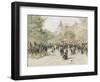 Boulevard Haussmann, Paris-Jean Francois Raffaelli-Framed Giclee Print