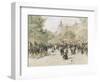 Boulevard Haussmann, Paris-Jean Francois Raffaelli-Framed Giclee Print