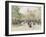 Boulevard Haussmann, Paris-Jean Francois Raffaelli-Framed Giclee Print