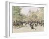 Boulevard Haussmann, Paris-Jean Francois Raffaelli-Framed Giclee Print