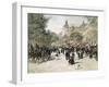 Boulevard Haussmann, Paris-Jean Francois Raffaelli-Framed Giclee Print