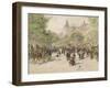 Boulevard Haussmann-Jean Francois Raffaelli-Framed Giclee Print