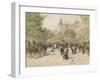 Boulevard Haussmann-Jean Francois Raffaelli-Framed Giclee Print