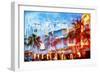 Boulevard Hotel - In the Style of Oil Painting-Philippe Hugonnard-Framed Giclee Print