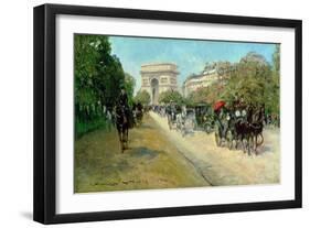 Boulevard in Paris-Georges Stein-Framed Giclee Print