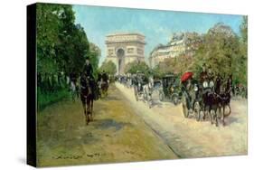 Boulevard in Paris-Georges Stein-Stretched Canvas