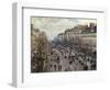 Boulevard Monmartre in Paris-Camille Pissarro-Framed Art Print