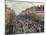 Boulevard Monmartre in Paris-Camille Pissarro-Mounted Art Print